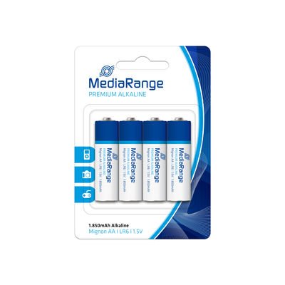 Батарейка MediaRange Premium AA. LR6. 1.5V. уп 4 (MRBAT104) 39546 фото