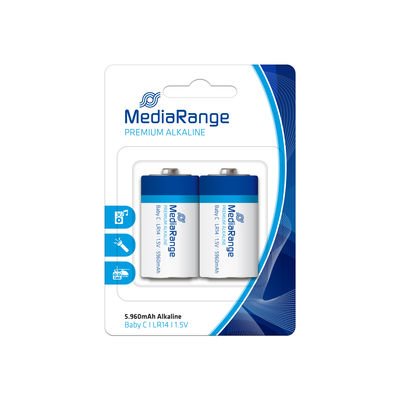 Батарейка MediaRange Premium C. LR14. 1.5V. уп 2 (MRBAT108) 39548 фото