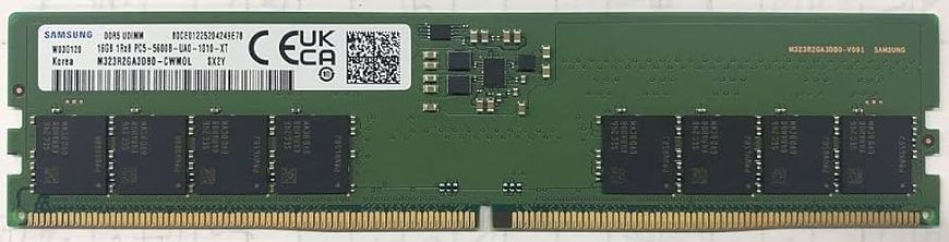 Пам'ять Samsung 16GB DDR5 5600 MHz (M323R2GA3DB0-CWM) 42534 фото