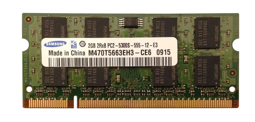 Пам'ять SAMSUNG 2GB SO-DIMM DDR2 667 MHz (M470T5663EH3-CE6) 42177 фото