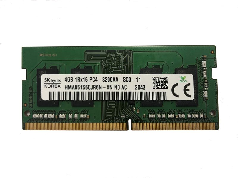 Пам'ять Hynix 4 ГБ SO-DIMM DDR4 3200 МГц (HMA851S6CJR6N-XN) 41848 фото