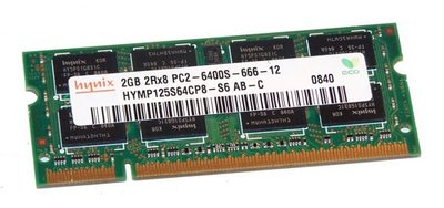 Пам'ять Hynix 2GB SO-Dimm DDR2 800 MHz (HYMP125S64CP8-S6) 29118 фото