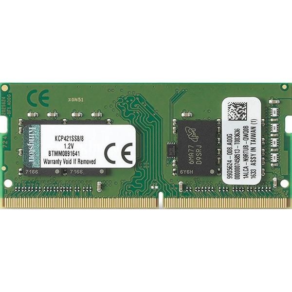 пам'ять SO-DIMM DDR4 8GB Kingston ORIGINAL (KCP421SS8/8) 2133 MHz, CL15, 1.2 V 37539 фото