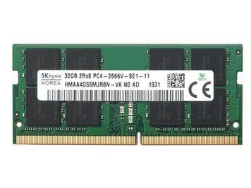 Память Hynix 32 ГБ SO-DIMM DDR4 2666 МГц (HMAA4GS6MJR8N-VK) 42034 фото