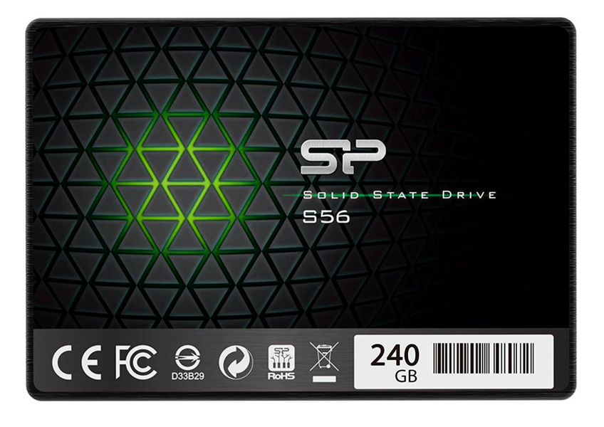SSD накопичувач Silicon Power Slim S56 240 ГБ (SP240 ГБSS3S56B25 (SP240GBSS3S56B25 ) 42133 фото