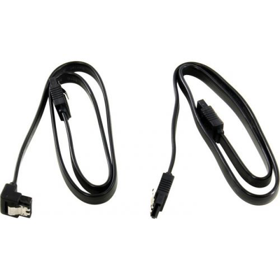 Комплект з двох кабелів SATA III 0.5 м (17126 Black) 37324 фото