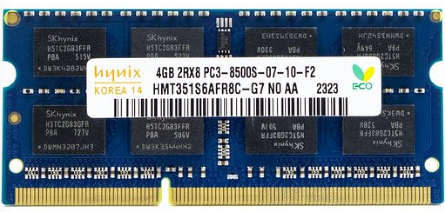 Пам'ять Hynix 4GB SO-DIMM DDR3 1066 MHz (HMT351S6AFR8C-G7) 42297 фото