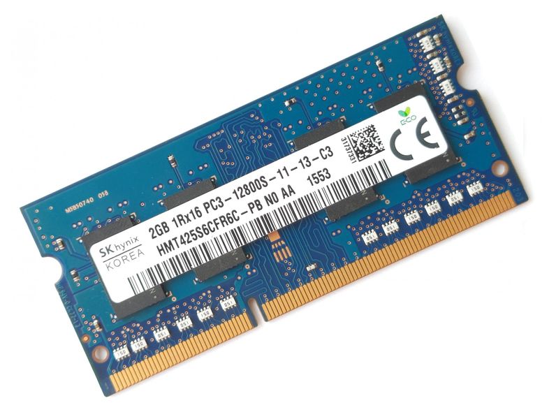 Пам'ять Hynix 2 ГБ SO-DIMM DDR3 1600 МГц (HMT425S6CFR6C-PB) 41864 фото