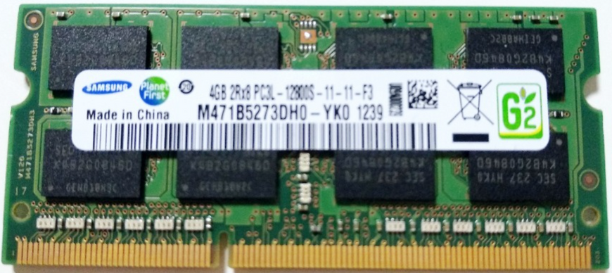 Пам'ять Samsung 4 ГБ SO-DIMM DDR3L 1333 МГц (M471B5273DH0-YH9) 42302 фото