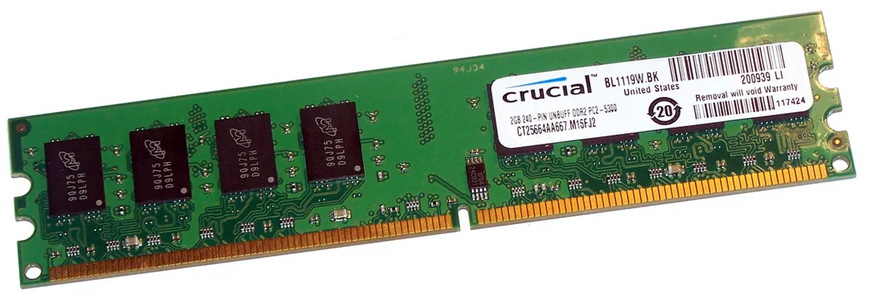 Пам'ять Crucial 2 GB DDR2 667 MHz (CT25664AA667) 42304 фото