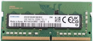 Пам'ять Samsung 32 GB SO-DIMM DDR4 3200 MHz ECC (M474A2G43BB2-CWEQ0) M474A2G43BB2-CWEQ0 фото