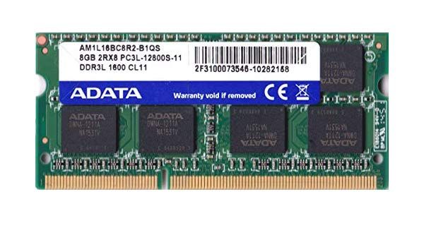 память DDR3 SO-DIMM ADATA 1600 8Gb C11 (AM1L16BC8R2-B1QS) 1.35v 39185 фото