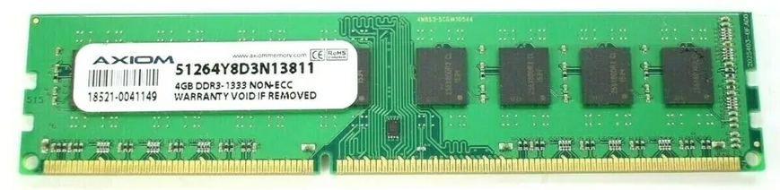 Пам'ять Axiom 4GB DDR3 1333 MHz (51264Y8D3N13811) 42002 фото