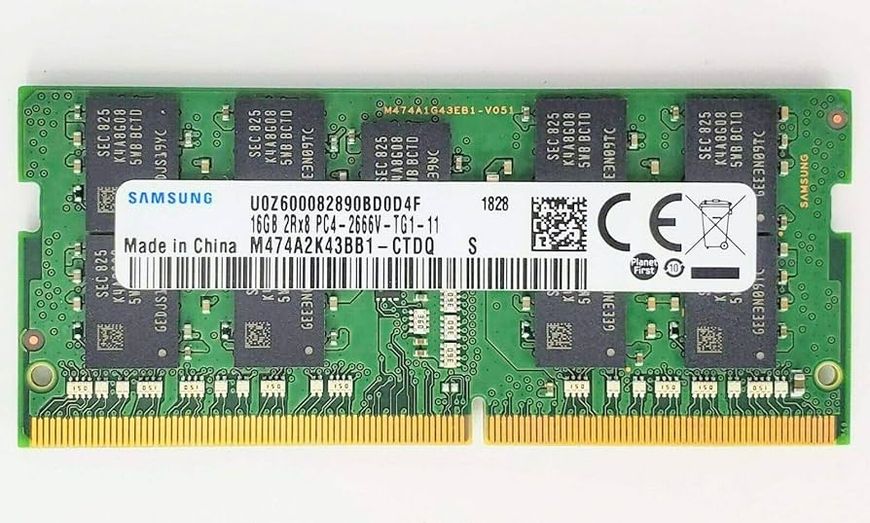 Пам'ять Samsung 16GB SO-DIMM DDR4 2666 MHz ECC (M474A2K43BB1-CTDQ) 42478 фото