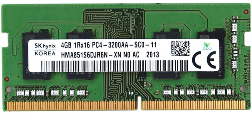 Пам'ять Hynix 4 GB SO-DIMM DDR4 3200 MHz (HMA851S6DJR6N-XN) 41901 фото
