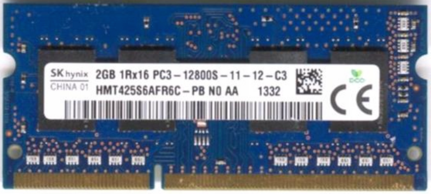 Пам'ять Hynix 2 ГБ SO-DIMM DDR3 1600 МГц (HMT425S6AFR6C-PB) 42039 фото
