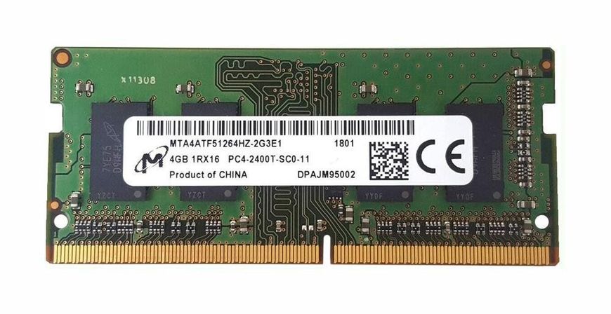 Пам'ять Micron 4 ГБ SO-DIMM DDR4 2400 МГц (MTA4ATF51264HZ-2G3E1) 41905 фото