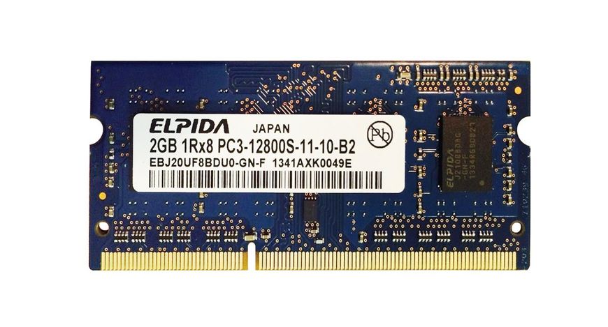 Пам'ять Elpida 2 ГБ SO-DIMM DDR3 1600 МГц (EBJ20UF8BDU0-GN-F) 42041 фото