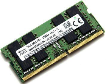 Память Hynix 32 ГБ SO-DIMM DDR4 3200 МГц (HMAA4GS6CJR8N-XN) 41702 фото
