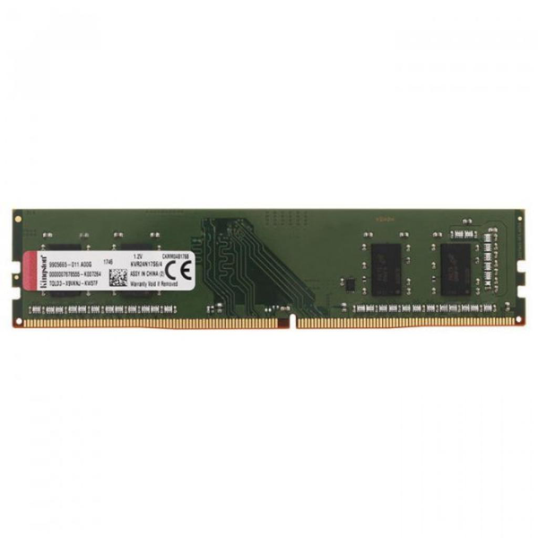 Пам'ять Kingston DDR4 4 ГБ 2400 МГц CL17 1.2 V (KVR24N17S6/4) 37298 фото