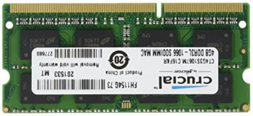 Память Crucial 4 ГБ SO-DIMM DDR3 1066 МГц (CT4G3S1067M) 42187 фото