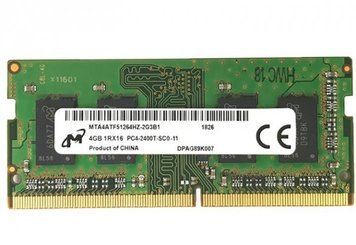 Память Micron 4 ГБ SO-DIMM DDR4 2400 МГц - (MTA4ATF51264HZ-2G3B1) 40941 фото