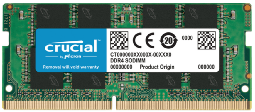 Пам'ять Crucial 16 GB SO-DIMM DDR4 2666 MHz (CT16G4SFD8266) 41924 фото