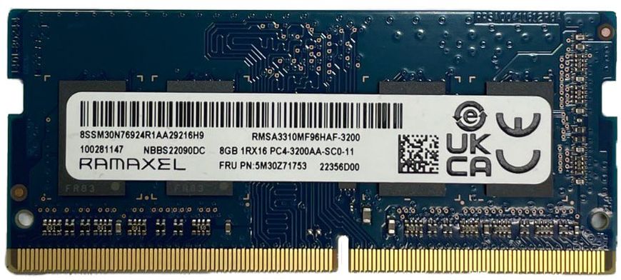 Пам'ять Ramaxel 8 ГБ SO-DIMM DDR4 3200 МГц (RMSA3310MF96HAF-3200) 41925 фото