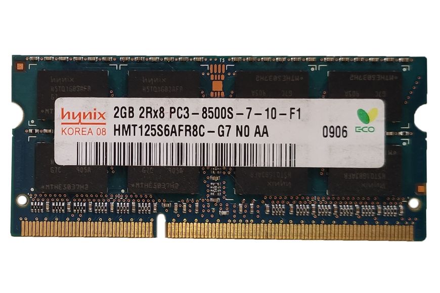 Пам'ять Hynix 2 ГБ SO-DIMM DDR3 1066 МГц (HMT125S6AFR8C-G7) 42057 фото