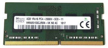 Память Hynix 4 ГБ SO-DIMM DDR4 2666 МГц (HMA851S6CJR6N-VK) 40943 фото