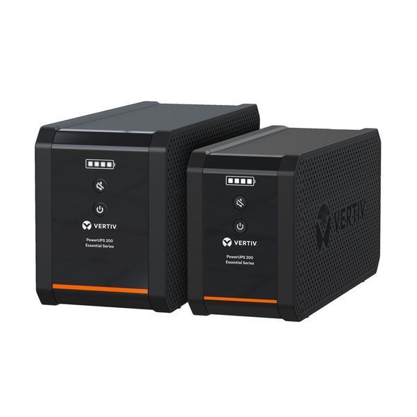 Vertiv PowerUPS 200 Essential 600VA / 315W UPS, Schuko outlets (PSA6E-600IT-SCH)