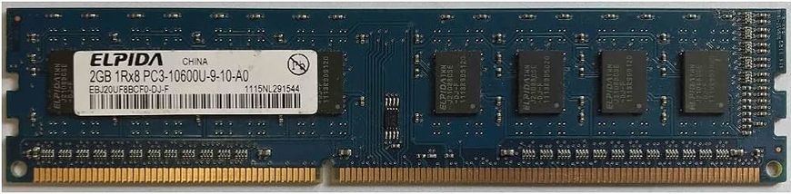Пам'ять Elpida 2GB DDR3 1333 MHz (EBJ20UF8BCF0-DJ-F) 42020 фото