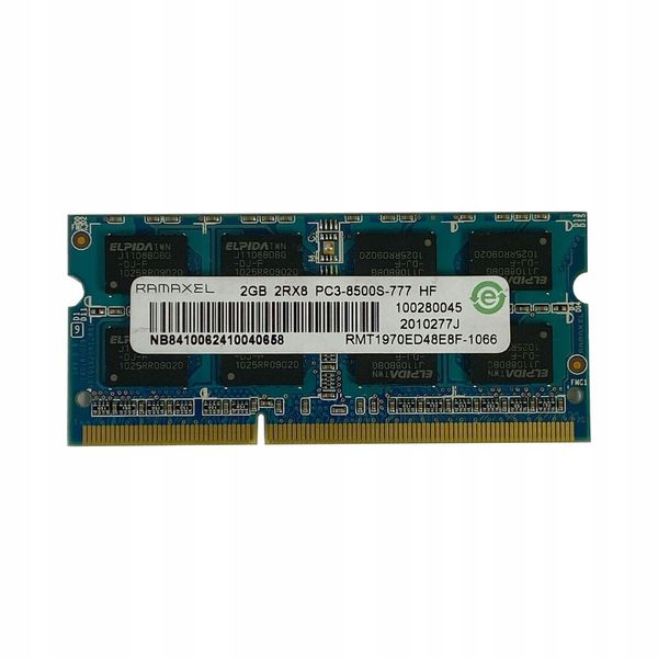 Пам'ять Ramaxel 2GB SO-DIMM DDR3 1066 MHz (RMT1970ED48E8F-1066) 42061 фото
