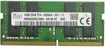 Память Hynix 16 ГБ SO-DIMM DDR4 3200 МГц (HMA82GS6CJR8N-XN) 41599 фото