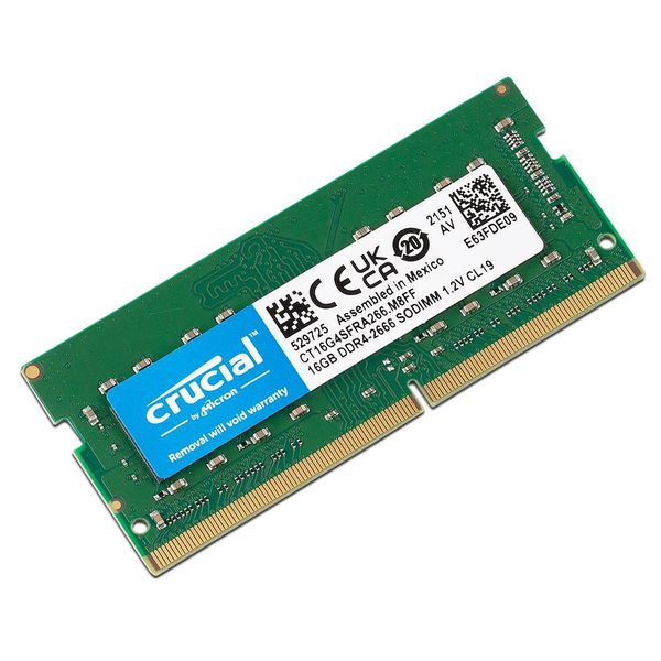 Пам'ять Crucial 16 ГБ SO-DIMM DDR4 2666 МГц (CT16G4SFRA266) 41936 фото