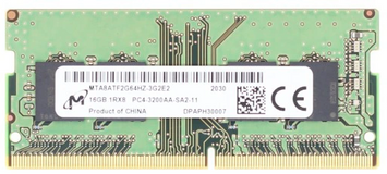 Память Micron 16 ГБ SO-DIMM DDR4 3200 МГц (MTA8ATF2G64HZ-3G2E2) 41600 фото