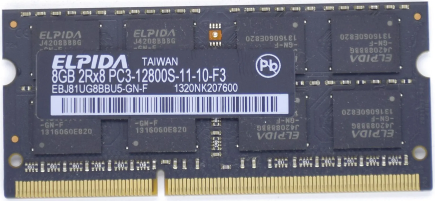 Память Elpida 8Gb SO-DIMM DDR3 1600 MHz (EBJ81UG8BBU5-GN-F) EBJ81UG8BBU5-GN-F фото