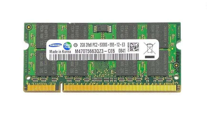 Пам'ять SAMSUNG 2GB SO-DIMM DDR2 667 MHz (M470T5663QZ3-CE6) 42064 фото
