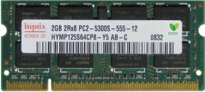 Память Hynix 2GB SO-Dimm DDR2 667МГц (HYMP125S64CP8-Y5) 41942 фото