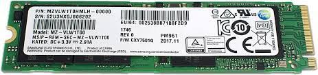 SSD Samsung PM961 M.2 NVMe 1TB 2280 (MZ-VLW1T00) Б/В 41742 фото