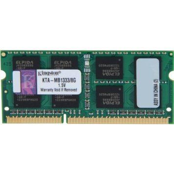 Память Kingston 8 ГБ SO-DIMM DDR3 1333 МГц (KTA-МБ1333/8G) 41605 фото