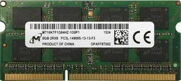 Память Micron 8 ГБ SO-DIMM DDR3L 1866 МГц (MT16KTF1G64HZ-1G9P1) 42147 фото