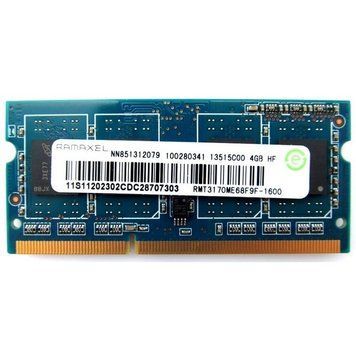 Память Ramaxel 4 ГБ DDR3 SO-DIMM 1600 C11 (RMT3170ME68F9F-1600) 40443 фото