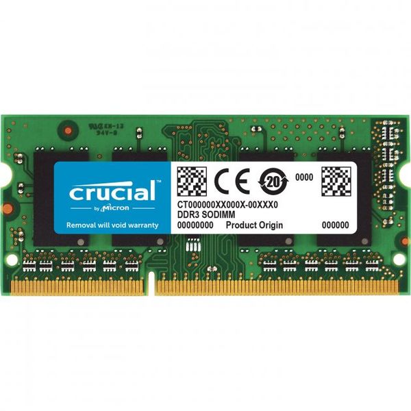 Пам'ять DDR3 SO-DIMM Crucial 1333 4 ГБ C9 1.5v - (CT51264BC1339) 40682 фото