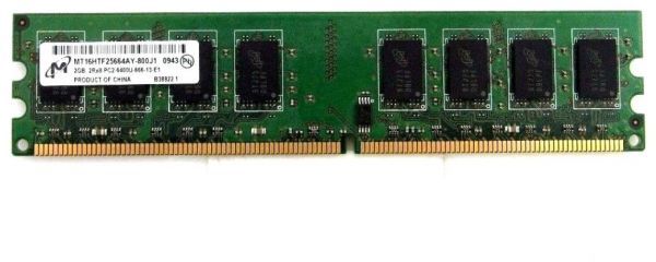 Оперативная память Micron DDR2-800 2048MB PC2-6400 (MT16HTF25664AY-800) 36743 фото