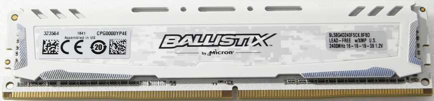 Пам'ять Crucial 8GB DDR4 2400MHz Ballistix (BLS8G4D240FSCK) Б/В 42515 фото