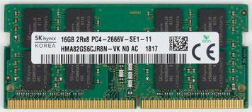 Память Hynix 16 ГБ SO-DIMM DDR4 2666 МГц (HMA82GS6CJR8N-VK) 39421 фото