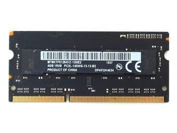 Память Micron 4 GB SO-DIMM DDR3L 1866 MHz (MT8KTF51264HZ-1G9E2) 43652 фото