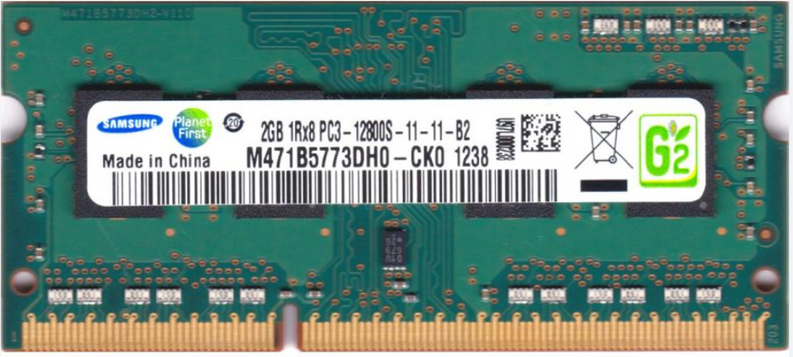 Пам'ять Samsung 2GB SO-DIMM DDR3 1600 MHz (M471B5773DH0-CK0) 41955 фото