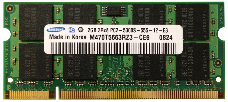 Пам'ять SAMSUNG 2GB SO-DIMM DDR2 667 MHz (M470T5663RZ3-CE6) 42169 фото